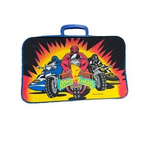 Vintage MIGHTY MORPHIN POWER RANGERS Kids SUITCASE OVERNIGHT BAG Luggage MMPR